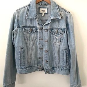 Forever 21 Distressed Jean Jacket